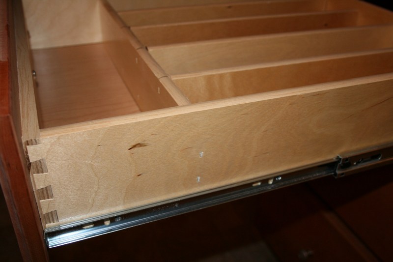 Pennwest Homes Custom Cabinets Dove Tail Drawer Ball Bearing Guides